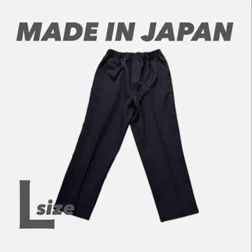 남성용 팬츠 허리밴딩 일본제 블랙 심플 L 빅