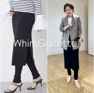 [ 새상품급 ] 2025SS WhimGazette 스커트 레깅스 블랙