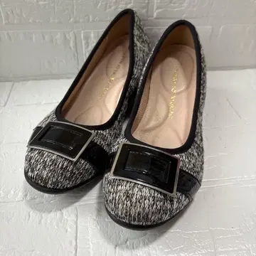새상품급 컴포트 슈즈 경량 펌프스 스퀘어토 버클 24cm