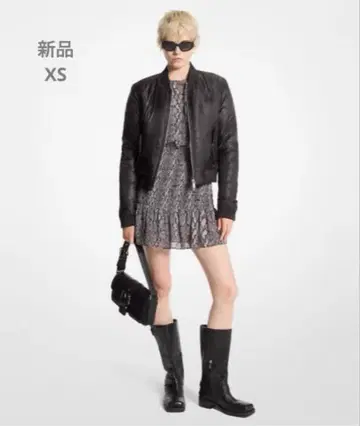 마이클코어스 새틴 씨엘 보머 자켓 XS