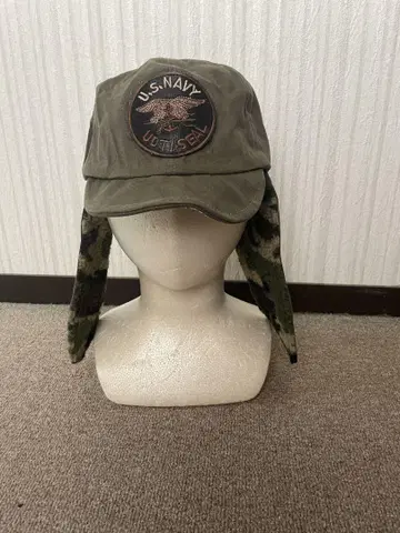 AVIREX U.S. NAVY UDT SEAL 귀도리 달린 캡