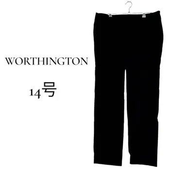 WORTHINGTON (14호) 블랙 캐주얼 팬츠