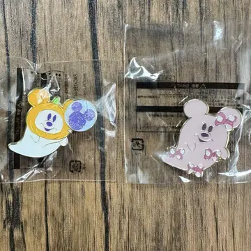 디즈니 할로윈 핀 배지 유령 호박 핑크 리본 경품