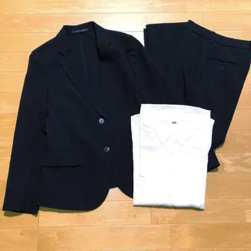 UNIQLO * 감동 자켓 스트레이트 팬츠 레이온 블라우스 XS