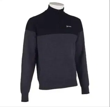 SRIXON 집업 니트 스웨터 그레이