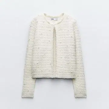 ZARA 자라 펄 비즈 니트 가디건
