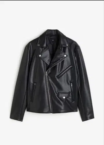 최저가 정가 9999엔 H&M 페이크 가죽 자켓