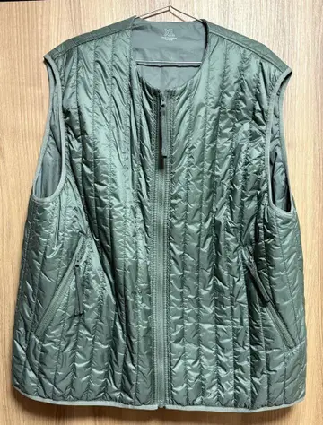 2023aw MUJI LABO 무지 라보 발수 충전솜 베스트 카키 XL