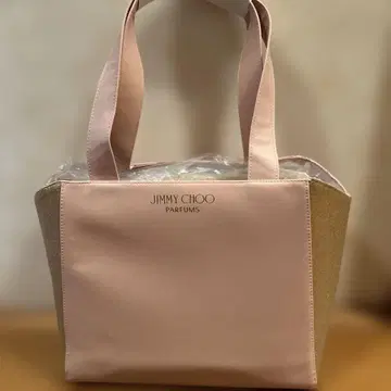 JIMMY CHOO 토트백 핑크 골드