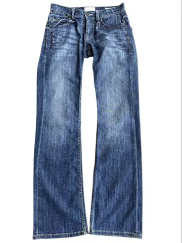 stitch design long flare jeans