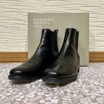 MARGARET HOWELL idea 사이드 고어 숏부츠 블랙 24cm
