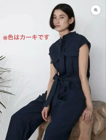 TICCA 2025SS 반팔 린넨 콤비네존 카키 인기 색상