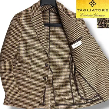 J6132 새상품 딸리아또레 23AW 하운드 투스 트위드 자켓 46