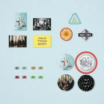 Aqua Timez 20th 랜덤 아이템 (캔 거울 화이트 개)