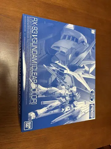 2체 세트 RG RX-93 건담 & MSN-04 사자비 클리어 컬러
