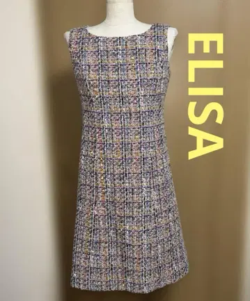ELISA 트위드 슬리브리스 원피스 1