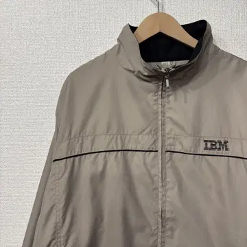 미국 빈티지 의류 나일론 자켓 IBM 기업 로고 XL 2660