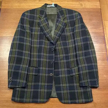 HUGO BOSS 체크 무늬 테일러드 자켓