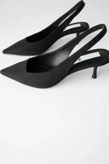 ZARA 자라 백 스트랩 블랙 펌프스 뮬 샌들