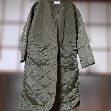 새상품급 Samansa Mos2 blue 퀼팅 자켓