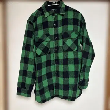 winter king 50s 블록 체크 vintage 플란넬 셔츠