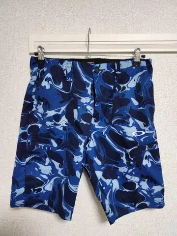 Oakley 카모 패턴 팬츠 파랑/네이비