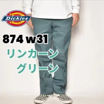 미사용 새상품 w31 x 32 링컨 그린 디키즈 874 LN