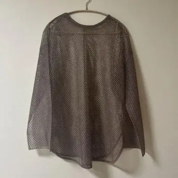 Ameri VINTAGE 브라운 메쉬 상의