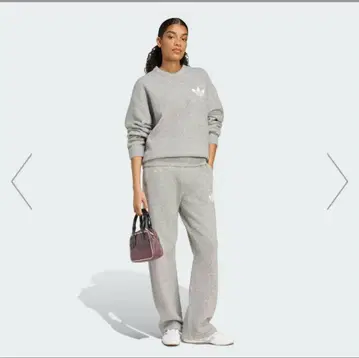 adidas 그레이 스웨트 팬츠 니트 팬츠 사이즈 L