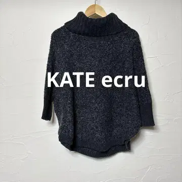 새상품급 KATE ecru 풀오버 하이넥 니트/블랙