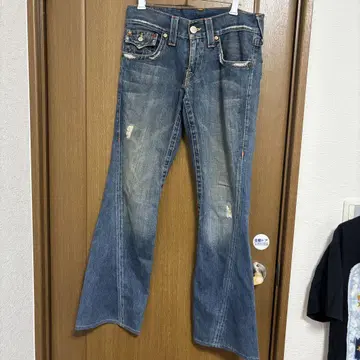 트루릴리젼 플레어 팬츠 다크 블루
