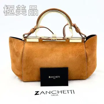 컨디션 최상 ZANCHETTI 2WAY 숄더백 스웨이드