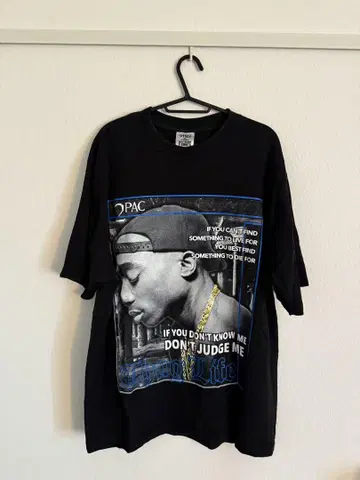 2Pac 그래픽 T셔츠 XL 블랙