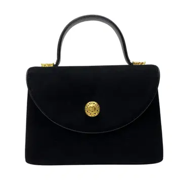 2431 밀라 쇤 핸드백 블랙 스웨이드 여성용