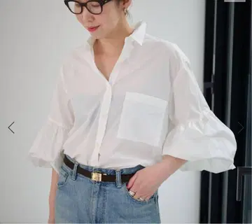 FRAMeWORK 개더 슬리브 셔츠