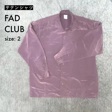 FAD CLUB 새틴 셔츠 퍼플 사이즈 2