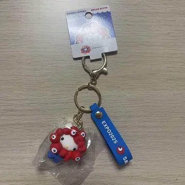 먀쿠먀쿠 헬로키티 입체 마스코트 스트랩 오사카 만박 회장 구매