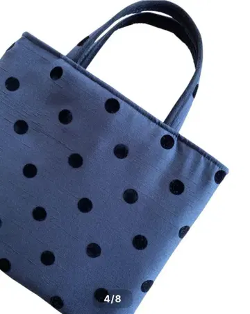 BIBI soeurs. BIBI bag. 비비스울 도트 네이비