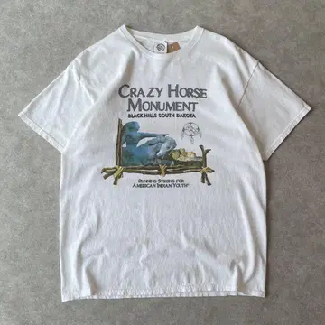 구제 의류 CRAZY HORSE MONUMENT T셔츠 빈티지