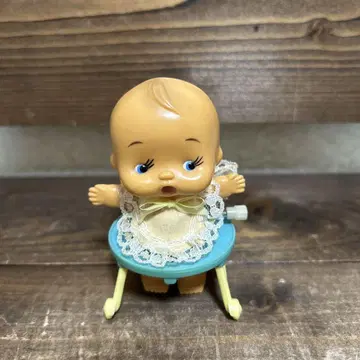 쇼와 레트로 TOMY 태엽 채비 보행기 아기