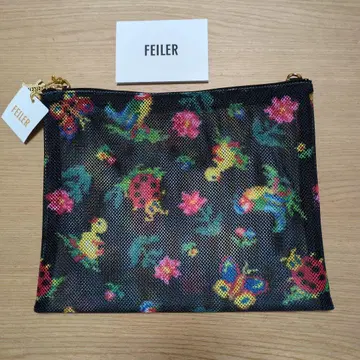 미사용 새상품 FEILER 하이 메쉬 파우치 L