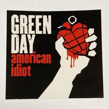 GREEN DAY 스티커 american idiot 굿즈 씰