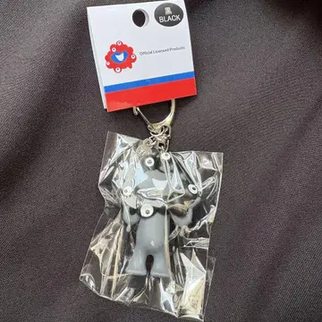 블랙 미야쿠미야쿠 PVC 입체 마스코트 스트랩 키링 키체인