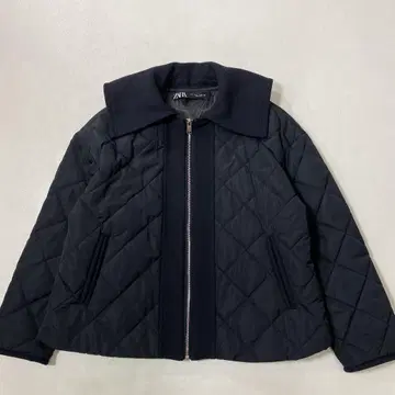ZARA 자라 대비 퍼프 자켓 이소재 절개 세일러 카라
