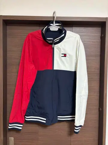 타미힐피거 컬러 블록 리버서블 자켓