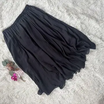 새상품급! 이에나 IENA 블랙 플레어 스커트 허리밴딩