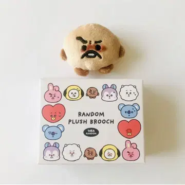 BT21 TODAY'S FACE 랜덤 페이스 브로치 SHOOKY