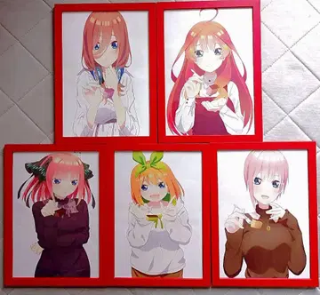 5등분의 신부 액자 태피스트리 캠퍼스 코튼제 5매 세트