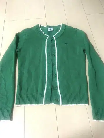 LACOSTE 그린 니트 가디건