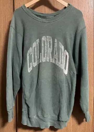 COLORADO 그린 크루넥 트레이닝복